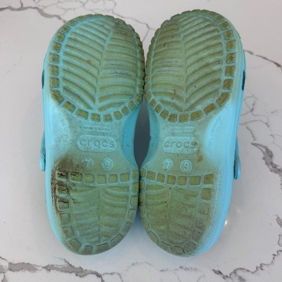 Crocs Clogs Slip-on Aqua Men’s 7 Women’s 9 - Picture 4 of 6